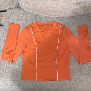 Orange fitted top